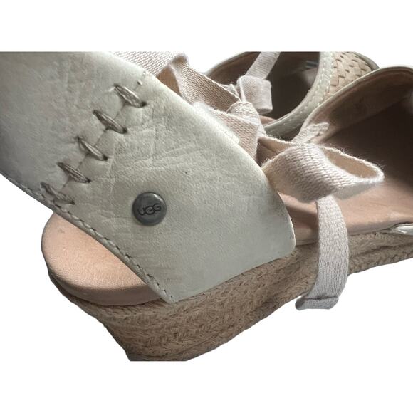 UGG Tan Delmar‎ Espadrille Wedge Size 8.5 - Picture 6 of 7